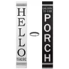 Black and White Hello There Porch Board