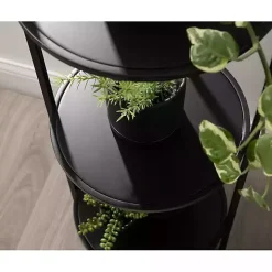 Black Arched 3-Tier Plant Stand