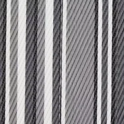 Black Barcode Stripe Outdoor Area Rug, 4x6