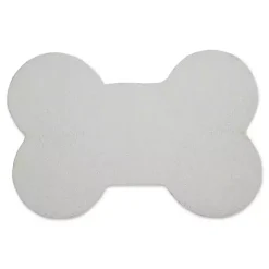 Black Buffalo Check Bone Pet Bowl Mat