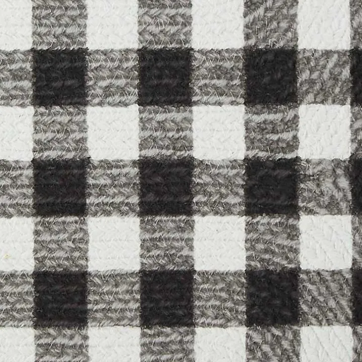 Black Buffalo Check Bone Pet Bowl Mat