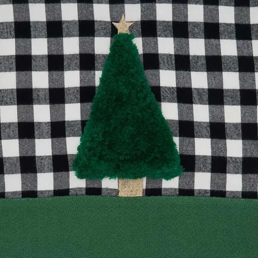 Black Buffalo Check Christmas Tree Table Runner