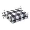 Black Buffalo Check Outdoor Seat Cushions
