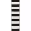 Black Cabana Stripe Indoor/Outdoor Runner, 2x8