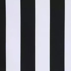 Black Coastal Stripe Outdoor Curtain Panel, 96 in.