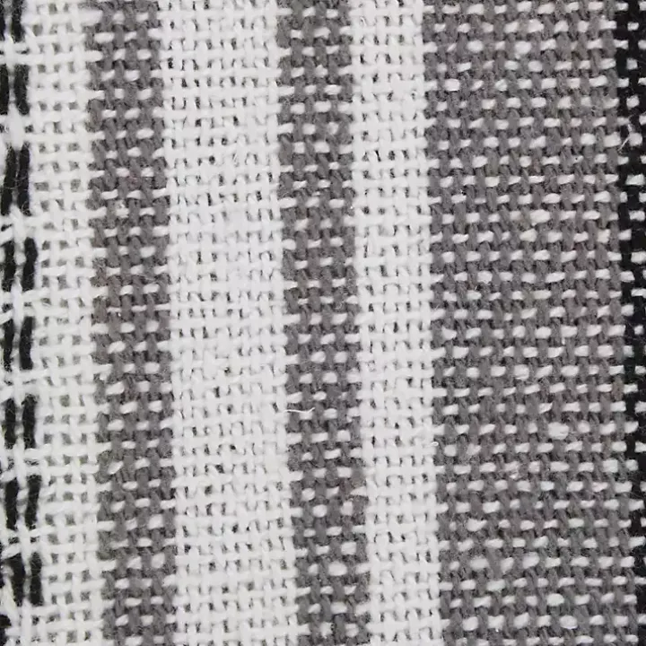 Black Farmhouse Stripe Throw