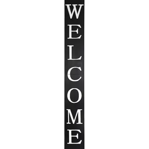Black Foldable Welcome Porch Board