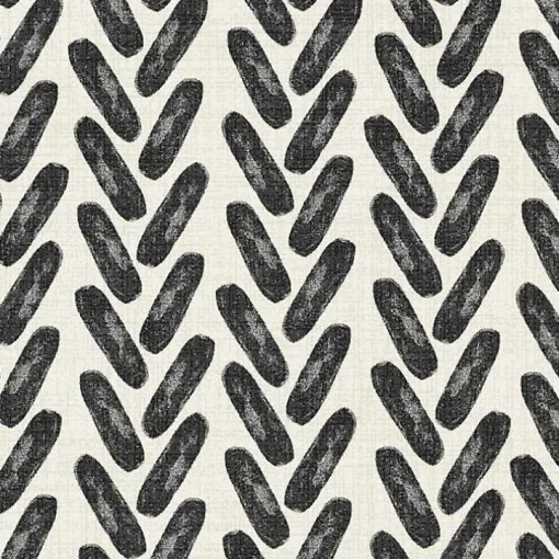 Black French Edge Outdoor Wicker Settee Cushion