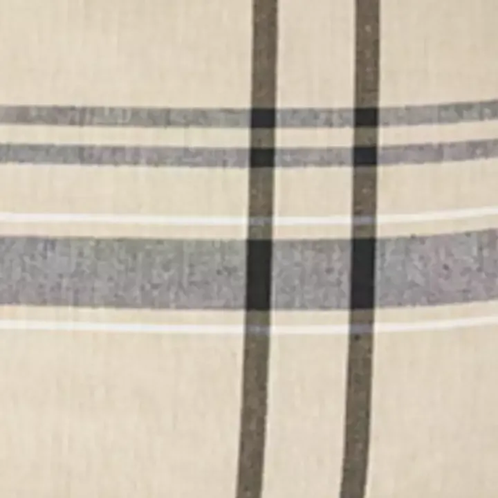 Black French Stripe Napkins, Set of 6