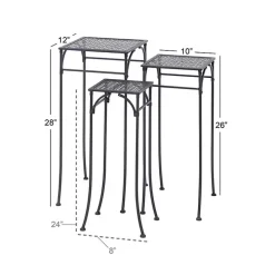 Black Garden 3-pc. Plant Stand Set