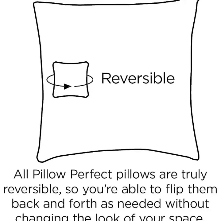 Black Herringbone Outdoor Lumbar Pillows, Set of 2