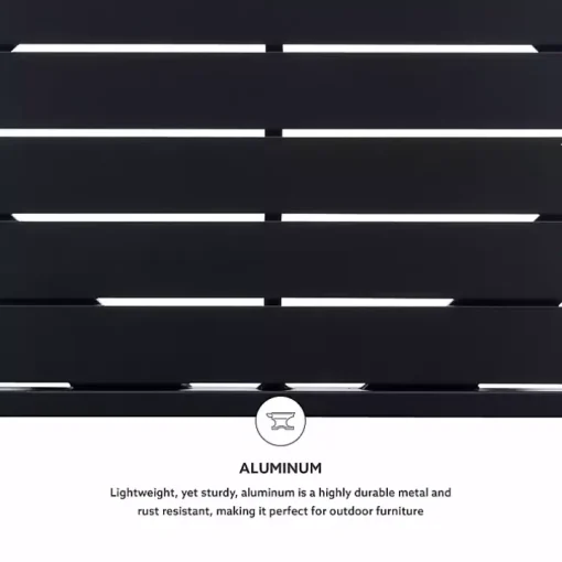 Black Holland Outdoor Side Table