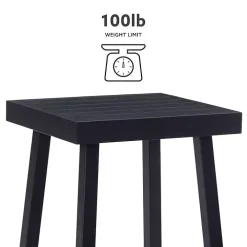 Black Holland Outdoor Side Table