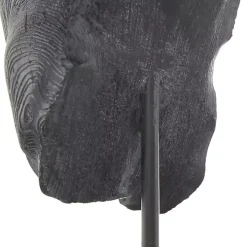 Black Horse Head Resin Statue