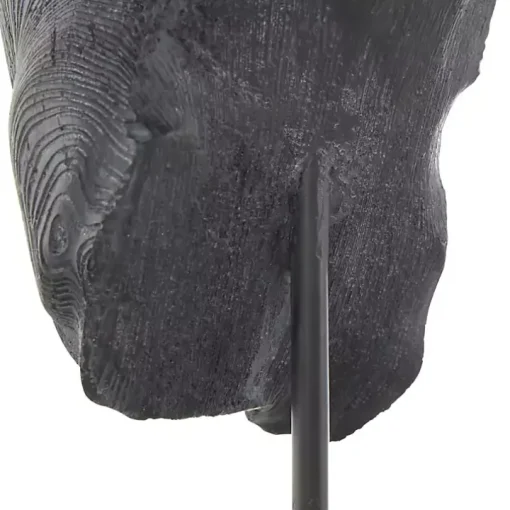 Black Horse Head Resin Statue
