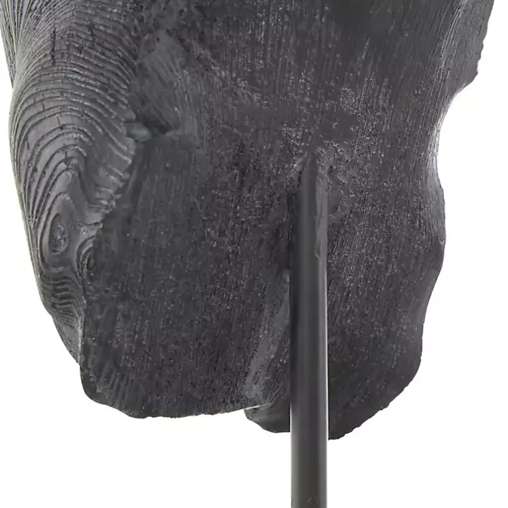 Black Horse Head Resin Statue