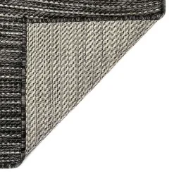 Black Intertwine Indoor/Outdoor Area Rug, 4x7