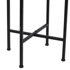 Black Metal Dome Planter with Stand, 46 in.