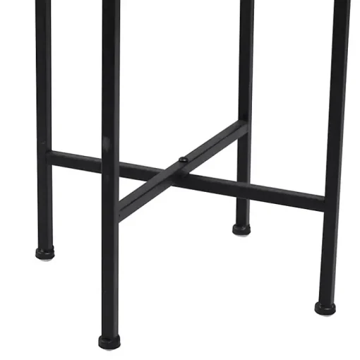 Black Metal Dome Planter with Stand, 46 in.