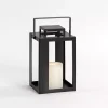 Black Metal Harlow Lantern, 10 in.