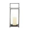 Black Metal Modern Lantern
