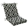 Black New Geometric Outdoor Chair Cushion