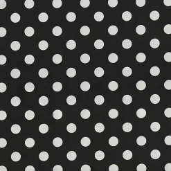 Black Polka Dot Outdoor Chaise Cushion