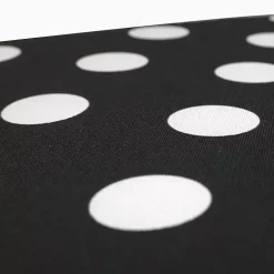 Black Polka Dot Outdoor Chaise Cushion