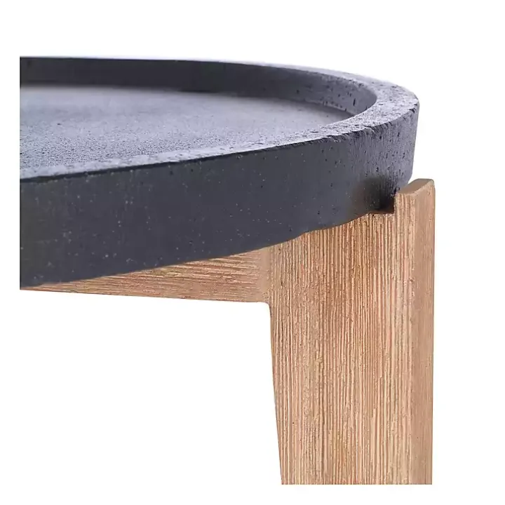 Black Sera Outdoor Side Table