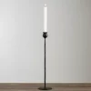 Black Textured Taper Candle Holder, 20 in.