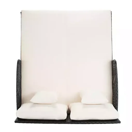 Black Wicker Outdoor Daybed