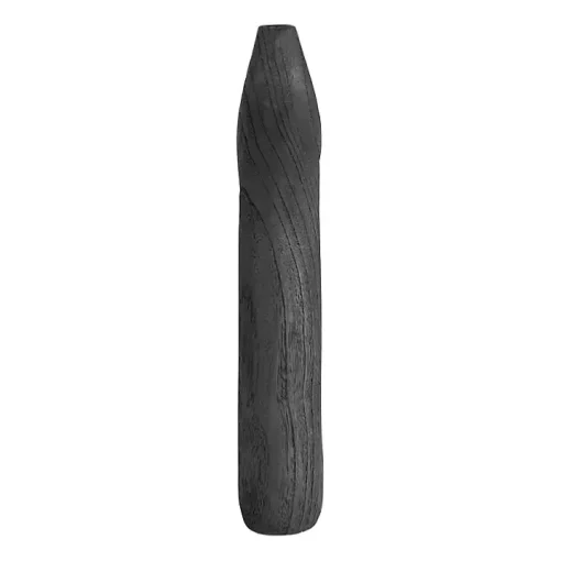 Black Wood Cut-Out Vase, 14 in.