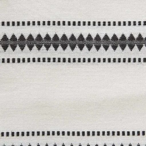 Black Zig Zag Dobby Stripe Table Runner, 72 in.