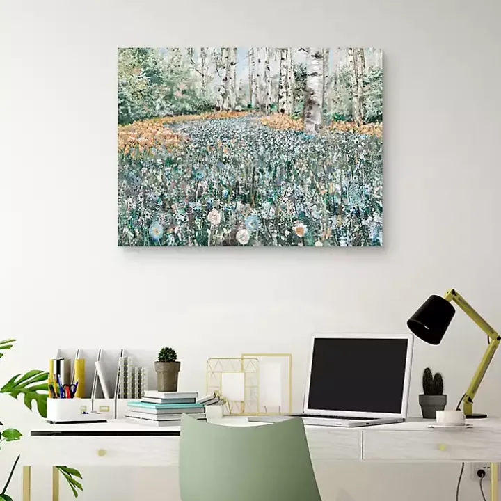 Blanket of Forest Flowers Canvas Art Print