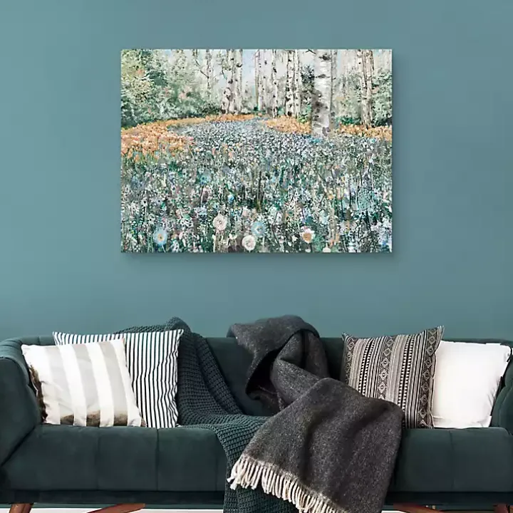 Blanket of Forest Flowers Canvas Art Print