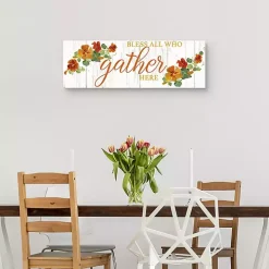 Bless All Who Gather Here Fall Canvas Art Print