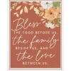 Bless the Food Before Us Canvas Wall Plaque
