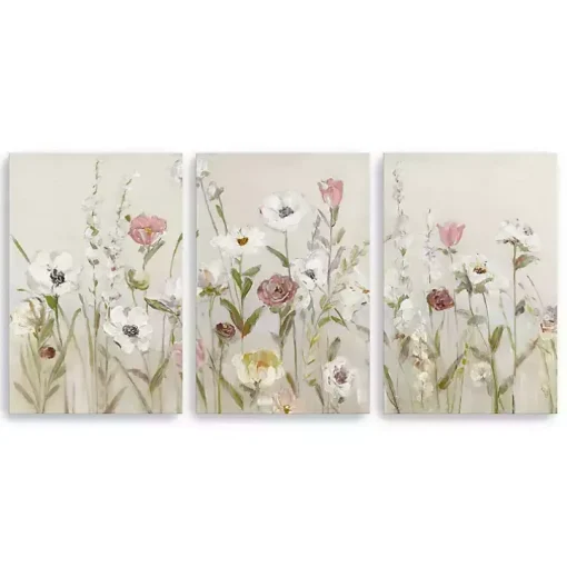 Blooming Around Canvas Art Prints, Set of 3
