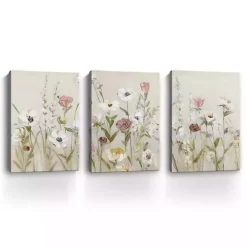 Blooming Around Canvas Art Prints, Set of 3