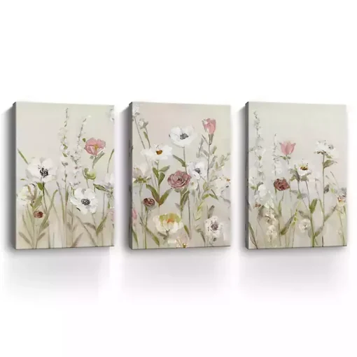 Blooming Around Canvas Art Prints, Set of 3