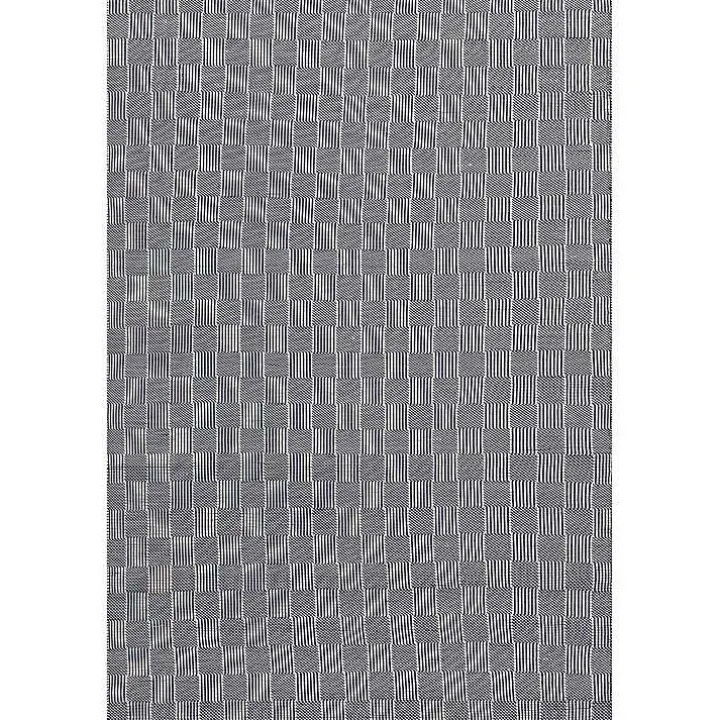 Blue & Ivory Checkered Indoor/Outdoor Rug, 6x9