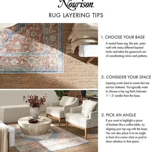 Blue & Ivory Quatrefoil Indoor/Outdoor Rug, 5x7