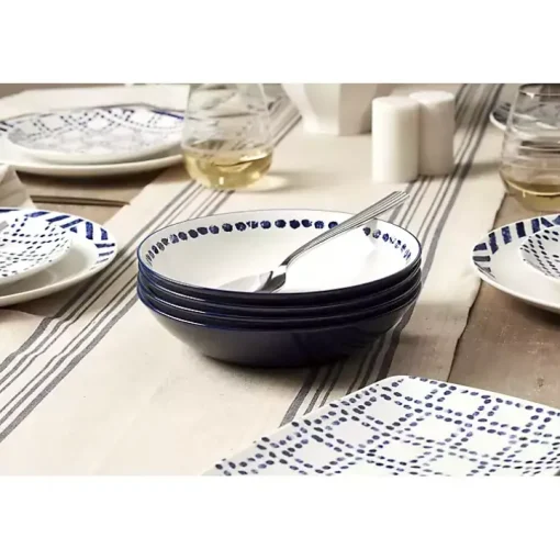 Blue & White Harbour 12-pc. Dinnerware Set