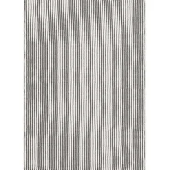 Blue & White Pinstripe Indoor/Outdoor Rug, 5x8