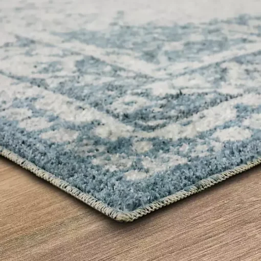 Blue and Cream Blackwell Area Rug, 6x9