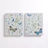 Blue and Green Butterflies Canvas Prints, Set of 2