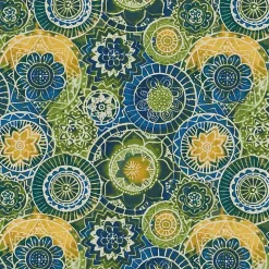 Blue and Green Lagoon Outdoor Chair Cushion