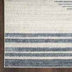 Blue and Ivory Linear Moons Runner, 2x12
