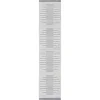 Blue and Ivory Striped Moons Runner, 2x8