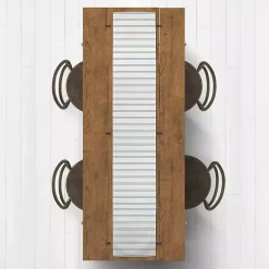 Blue and White Country Stripe Table Runner, 72 in.